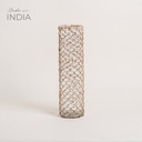 FLORERO CILINDRICO BANGALORE MALLA RATAN 41X11 CM