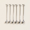 SET X 6 CUCHARAS MILKSHAKE DE ACERO STEM 19 CM