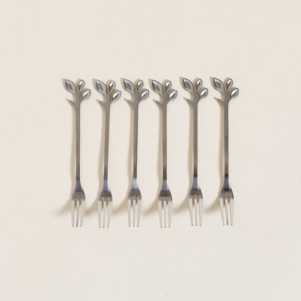 SET X 6 TENEDORES COPETIN DE ACERO STEM 12,5 CM