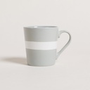 MUG DE PORCELANA ASMARA GRIS 350 ML