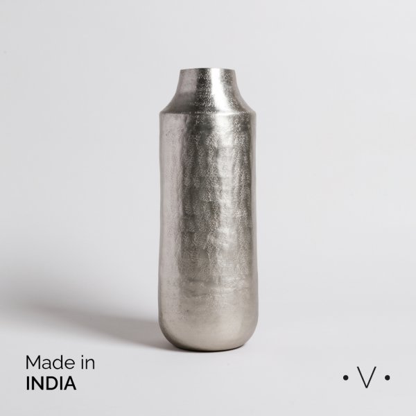 JARRON BHIMA PLATA 15X36 CM VASSA HOME