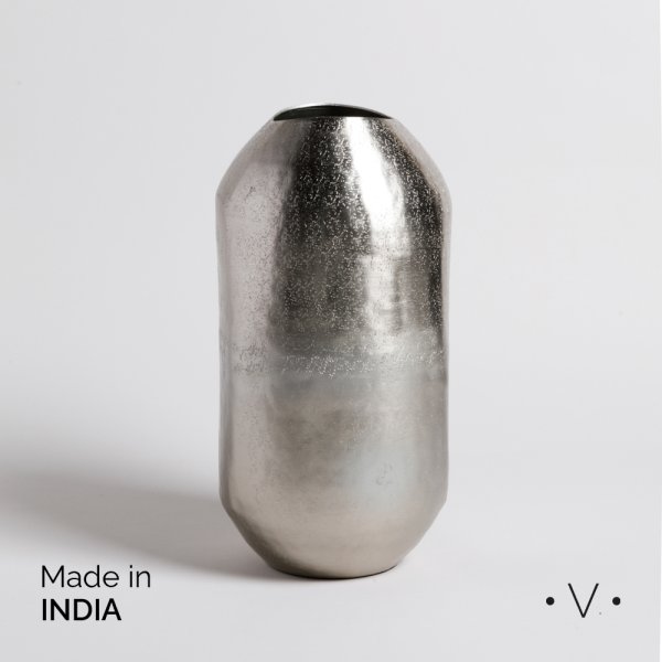 JARRON BHIMA PLATA 18,5X30 CM VASSA HOME