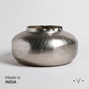 CENTRO DE MESA BHIMA PLATA 40X20 CM VASSA HOME