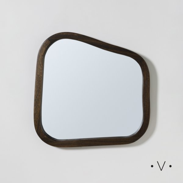 ESPEJO ASIM…TRICO DARK WOOD 49X49 CM VASSA HOME