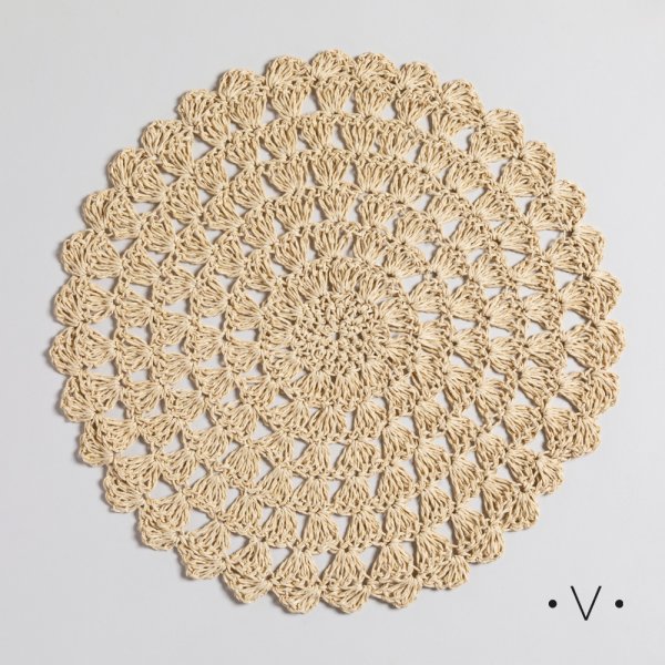 SET X 6 INDIVIDUALES REDONDOS 38 CM VASSA HOME