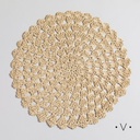 SET X 6 INDIVIDUALES REDONDOS 38 CM VASSA HOME