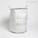 CESTO LAUNDRY FRESH AND CLEAN BLANCO 39X35DIAM