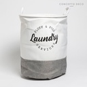 CESTO LAUNDRY 1,2,3 GRIS 45X35DIAM