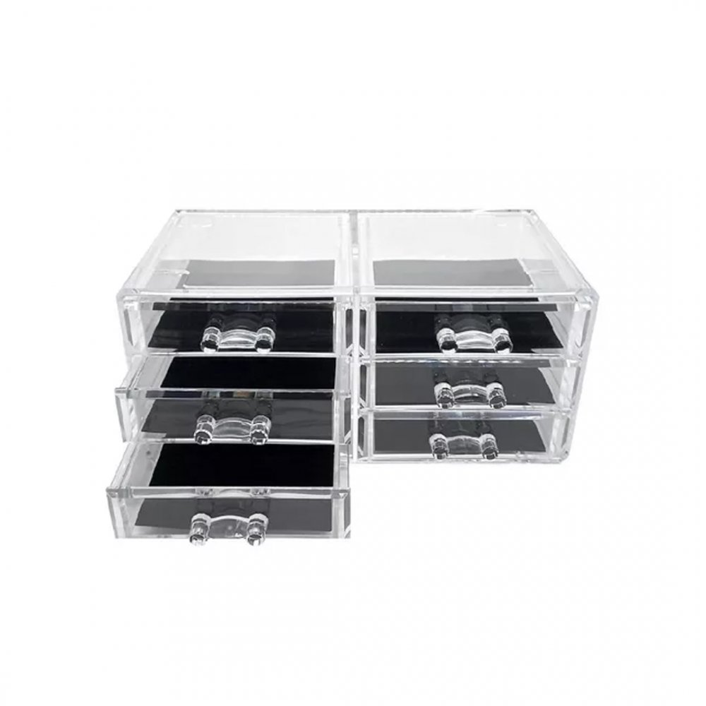 ORGANIZADOR CON 6 CAJONES DE ACRÍLICO 23,5X13,5X10,6CM