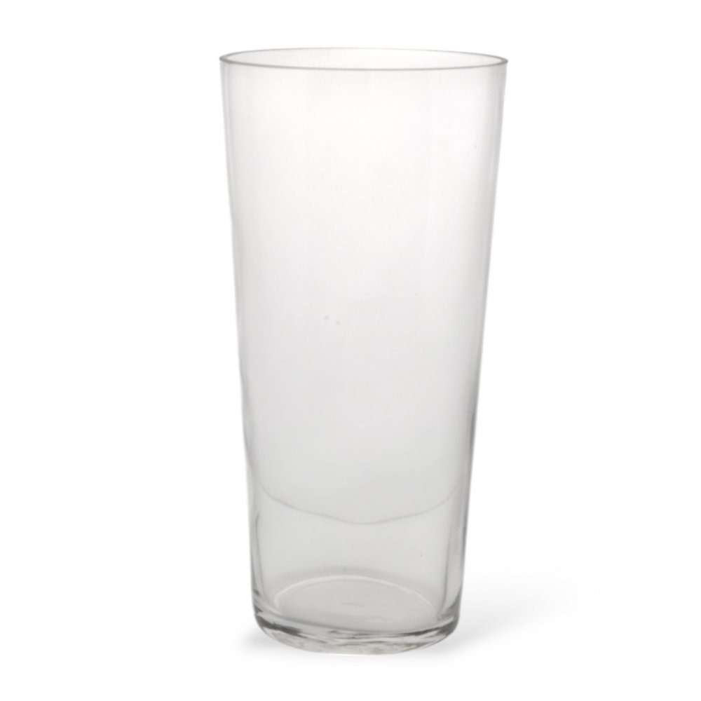 FLORERO CÓNICO TRANSPARENTE 15X30CM VIDRIO