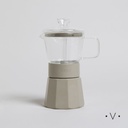 CAFETERA TIPO ITALIANA DE BOROSILICATO 240 ML VASSA HOME