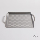 BANDEJA PARA PARRILLA DE ACERO INOXIDABLE 37X30 CM VASSA HOME