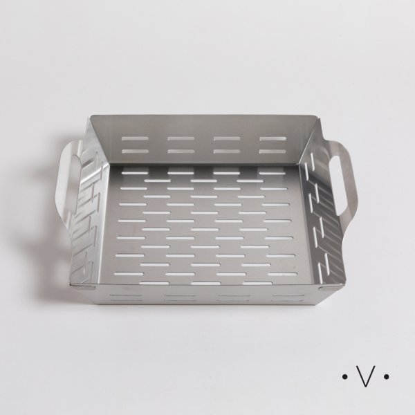 BANDEJA PARA PARRILLA DE ACERO INOXIDABLE 36X30 CM VASSA HOME