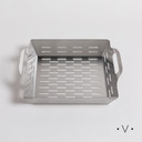 BANDEJA PARA PARRILLA DE ACERO INOXIDABLE 36X30 CM VASSA HOME