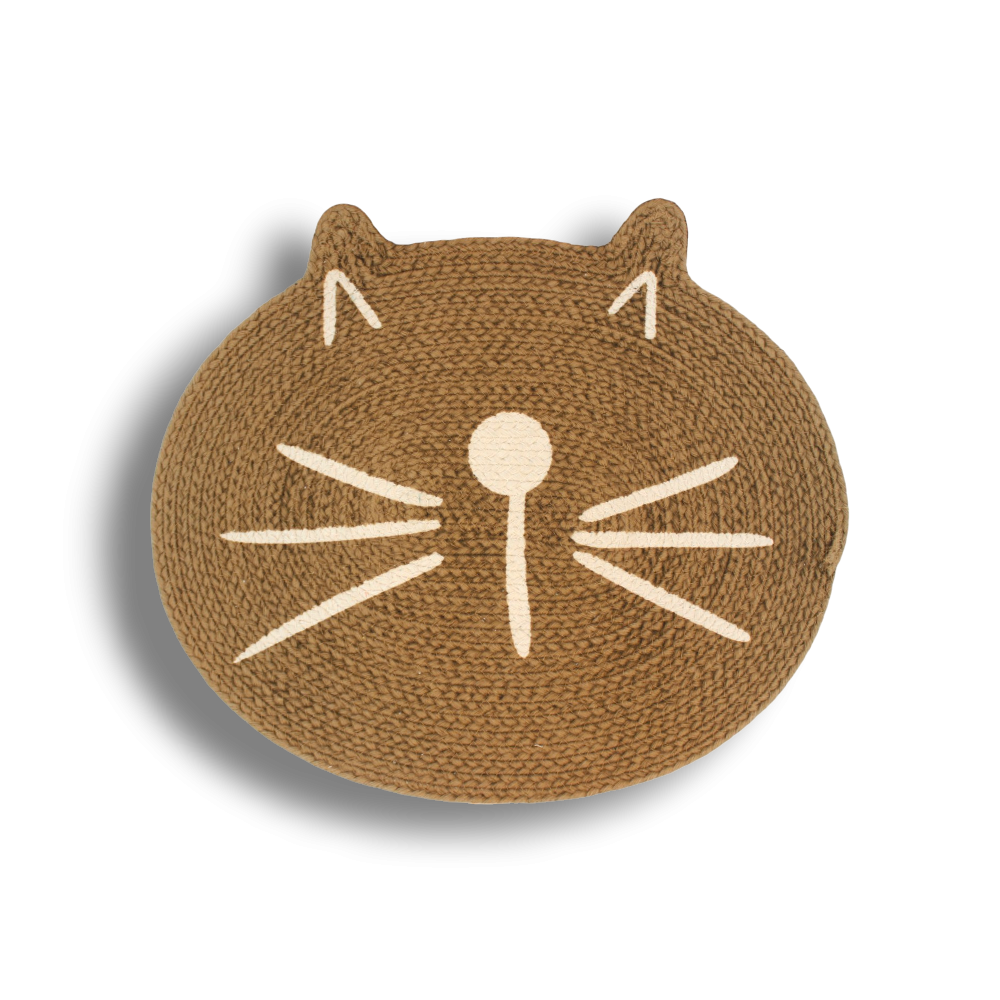 ALFOMBRA GATO 35 X 45 CM MARRÓN