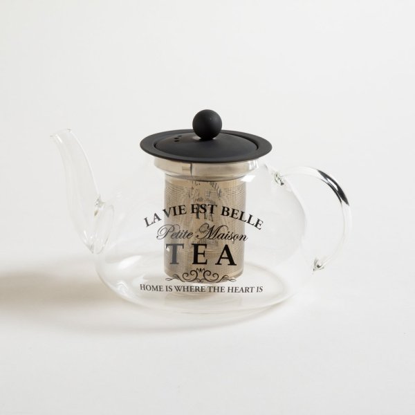 TETERA CLASICA DE VIDRIO CON FILTRO PETIT MAISON 800 ML
