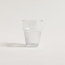 VASO CON BASE RAYADA 150 ML