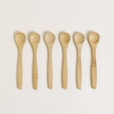 SET X 12 CUCHARITAS RED DE MADERA 16 CM