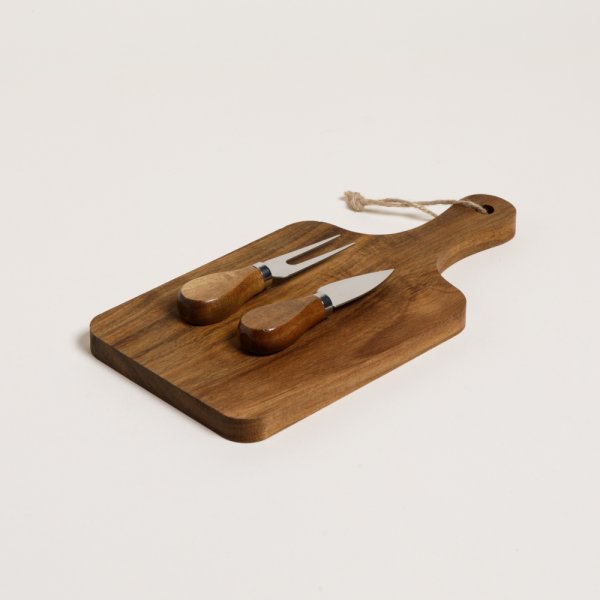 TABLA Y UTENSILIOS PARA QUESO DE ACACIA KIKAR 28,5
