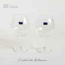 SET X 2 COPAS DE GIN TONIC DE CRISTAL DE BOHEMIA W