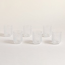 SET X 6 VASOS BAJOS ROMB 200 ML