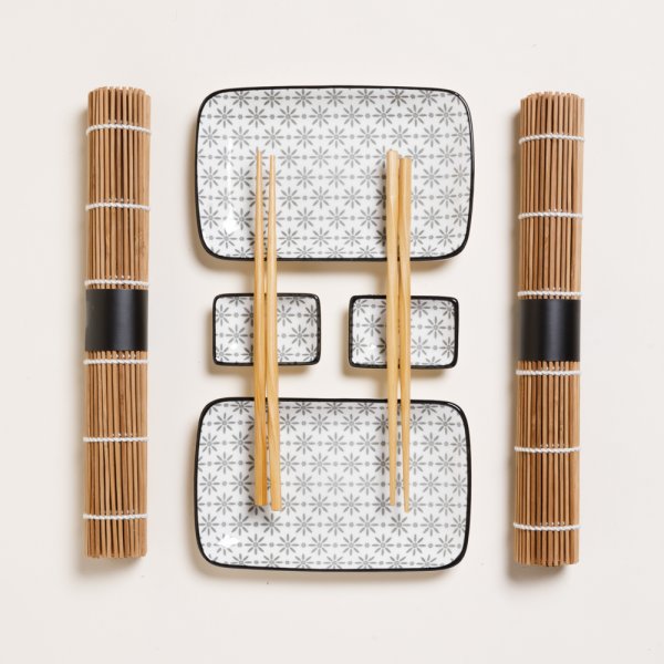 SET DE SUSHI RECTANGULAR PARA 2 GINZA 12X20 CM