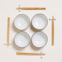 SET DE SUSHI REDONDO PARA 4 GINZA 12 CM
