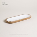 BANDEJA DE MADERA ESMALTADA SAHA 35X13 CM