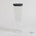 FRASCO CUADRADO CON BORDE DE SILICONA 1100 ML VASSA HOME