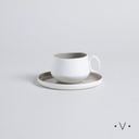 TAZA Y PLATO RAVELLO 200 ML VASSA HOME