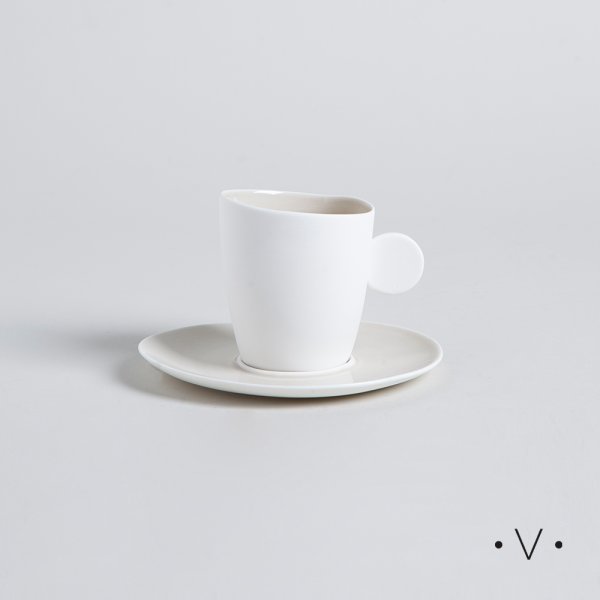TAZA Y PLATO AMALFI 150 ML VASSA HOME