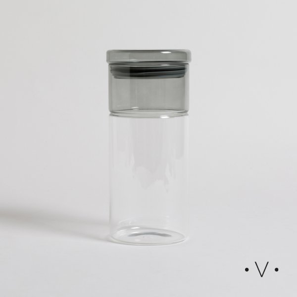 [4113908] FRASCO REDONDO TAPA FUMÉ 1350 ML VASSA HOME