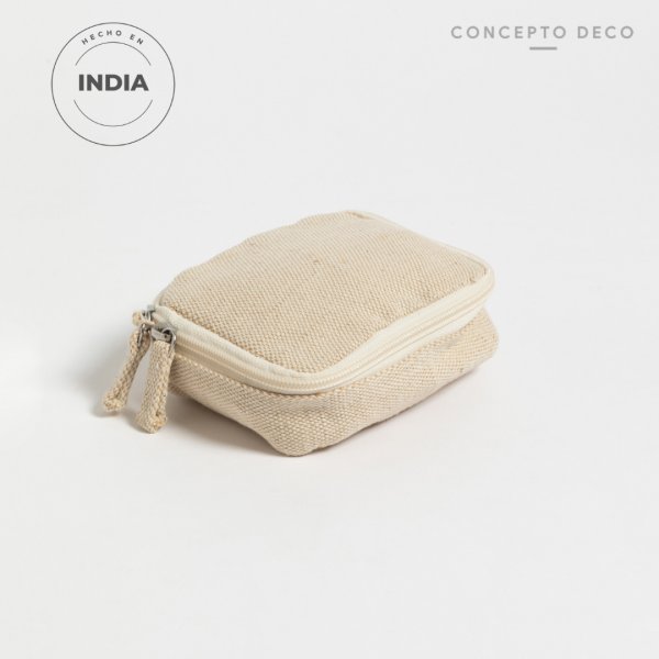 NECESER PAMUK JUCO BEIGE "S" 12,5X10,5X5CM