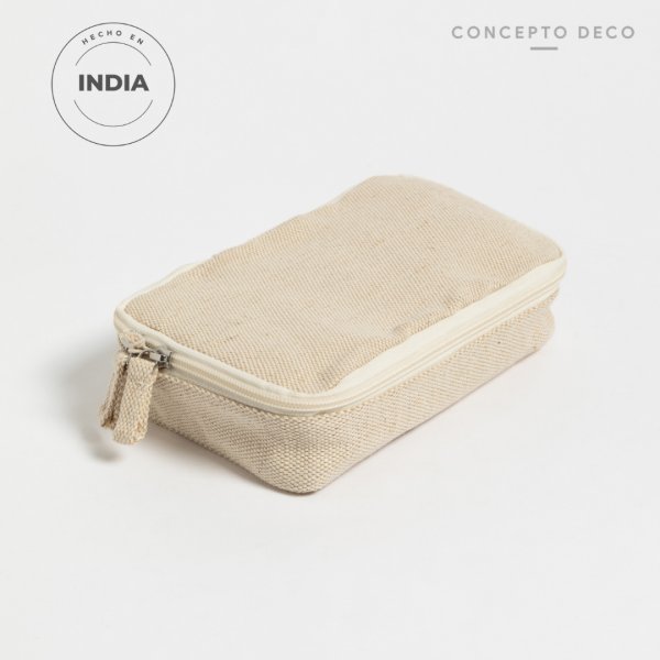 NECESER PAMUK JUCO BEIGE "M" 20,5X13X5CM