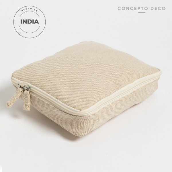 NECESER PAMUK JUCO BEIGE "L" 24X20X5CM