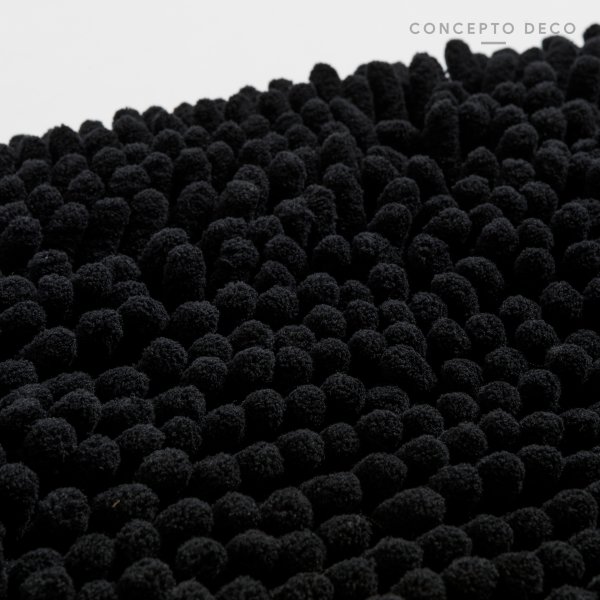 ALFOMBRA SHAGGY RECTN NEGRA 40X60CM