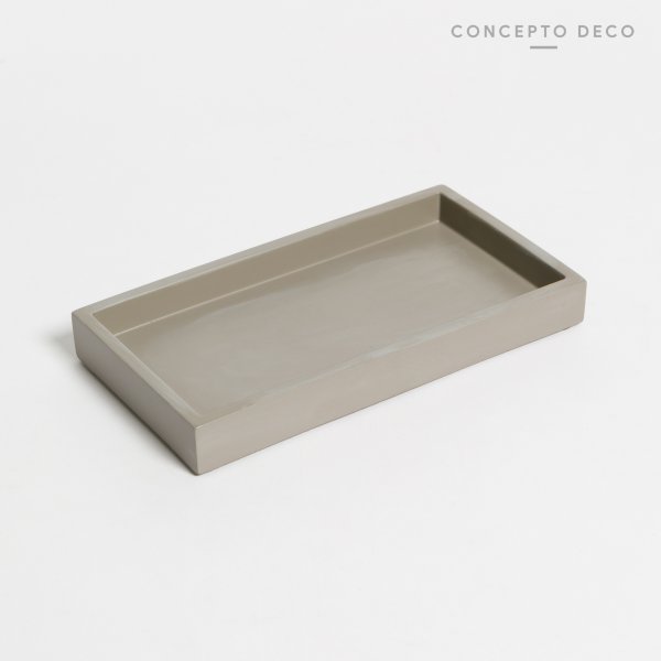 BANDEJA CEMENTO RECT 21CM