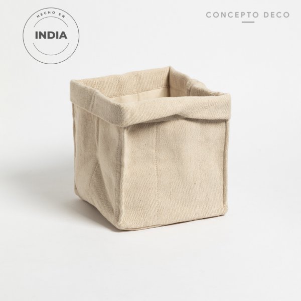 ORGANIZADOR PLACARD PAMUK PLIEGUE JUCO 20X20X22CM