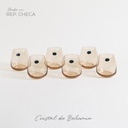 SET X 6 VASOS DE CRISTAL DE BOHEMIA ANSER BROWN 400 ML