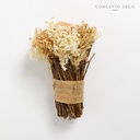 FLORES SECAS BOUQUET S WOOD ROSE CAPUCHINO 18CM