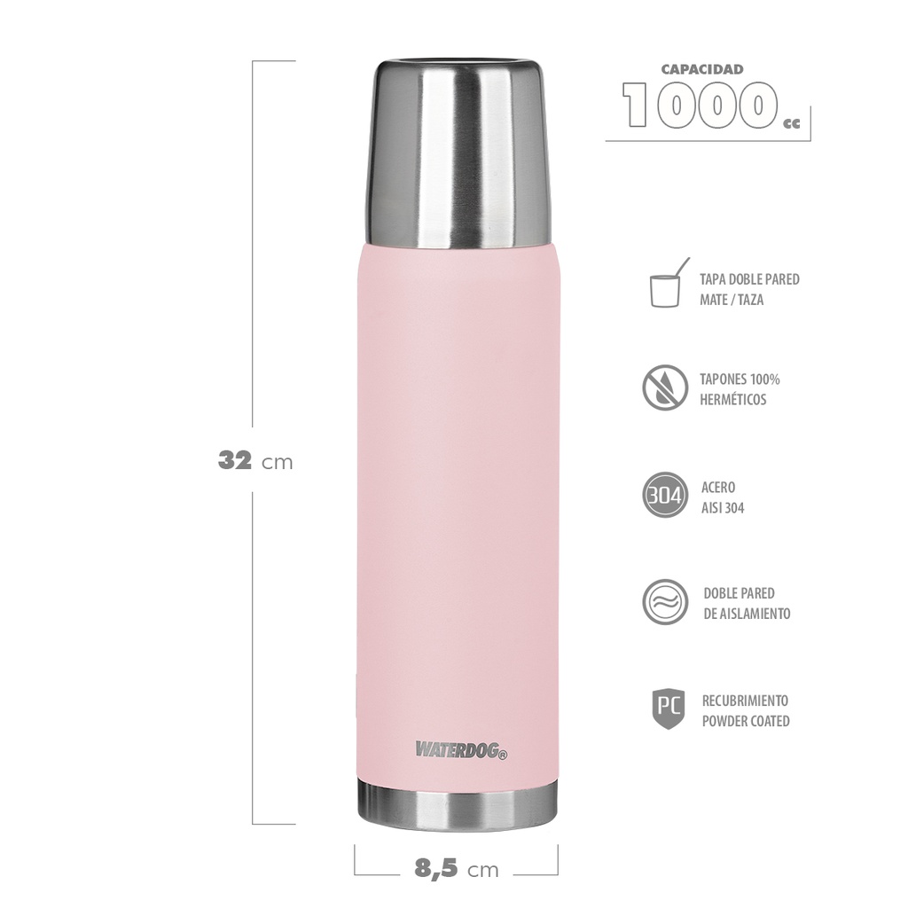 TERMO WATERDOG OBUS 1 LT PINK