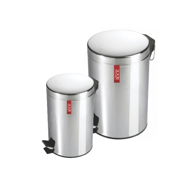[140150] SET *2 RECIPIENTES RESIDUOS ACERO 5 L + 20 L