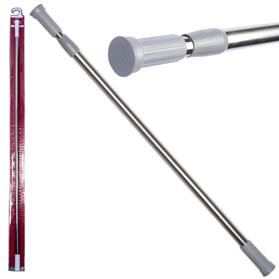 BARRAL PARA CORTINA EXTENSIBLE 140CM A 260CM. ACERO INOX
