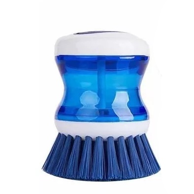 CEPILLO LAVA PLATOS CON DISPENSER DE DETERGENTE