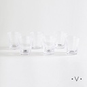 SET X 6 VASOS BAJOS MILOS 270 ML VASSA HOME