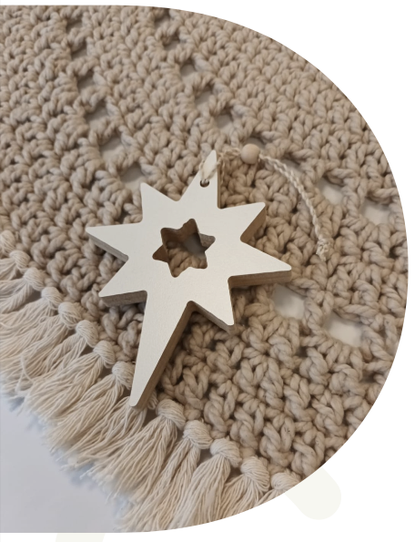 ESTRELLA FUGAZ MINI 10 X 15 CM XMAS ESTILO DOMINGO