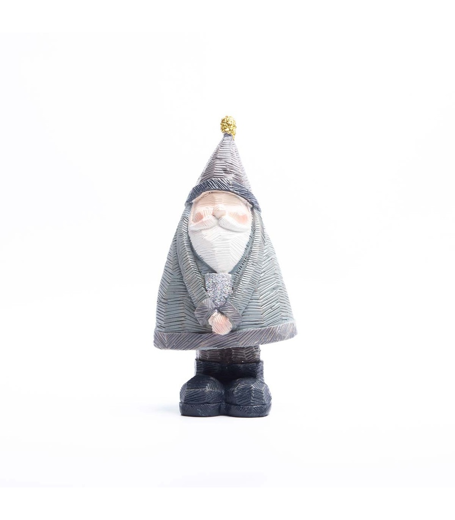 HOM ADORNO DE PAPÁ NOEL CON REGALO 18 CM ALPARAMIS
