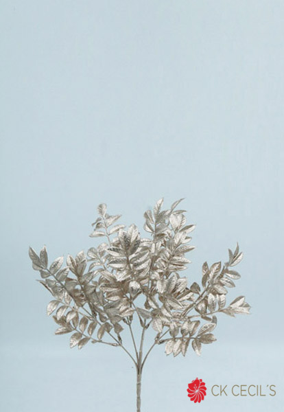 RAMO NAVIDAD LAUREL 30 CM. CHAMPAGNE