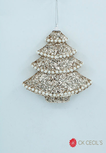 PINO COLGANTE 12 CM. CHAMPAGNE