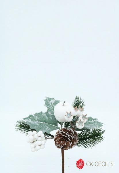 PICK FRUTOS PINA NEVADOS 14 CM GR/WHITE